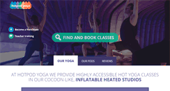 Desktop Screenshot of hotpodyoga.com